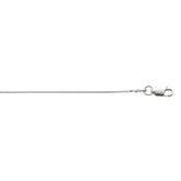 Sterling Silver 0.9mm Octogonal Snake 16 Chain with Lobster Clasp
